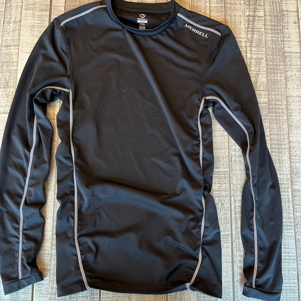 MERRELL Men’s Select Wick Long Sleeved Moisture Wicking Athletic Shirt